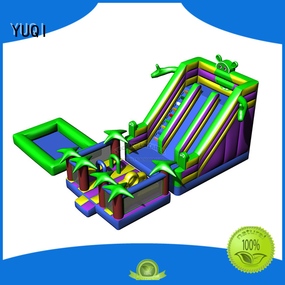 YUQI safety commercial inflatable water slides factory for schools