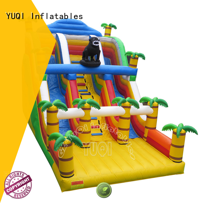 YUQI Brand park adult amusement pvc Inflatable slide manufacture