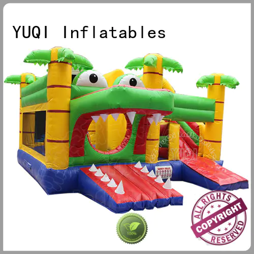 YUQI frozen inflatable bounce house slide combo series for festivals