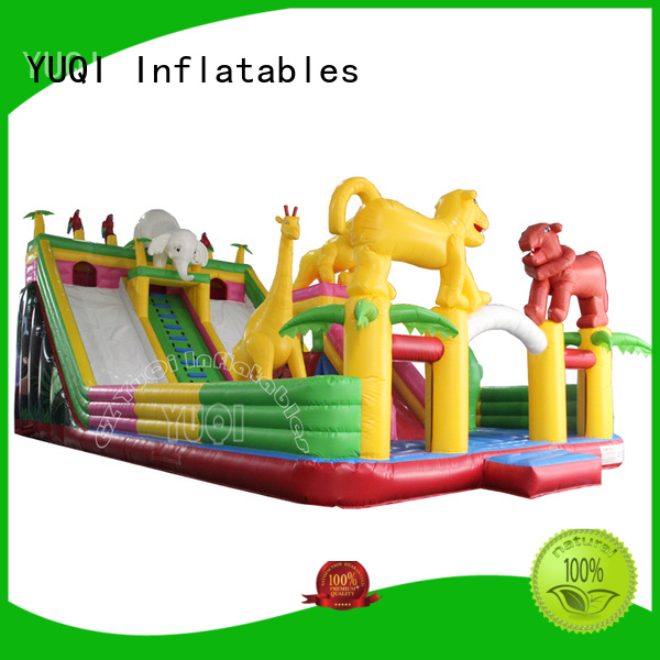 YUQI playground outdoor inflatable water slide for business for kid