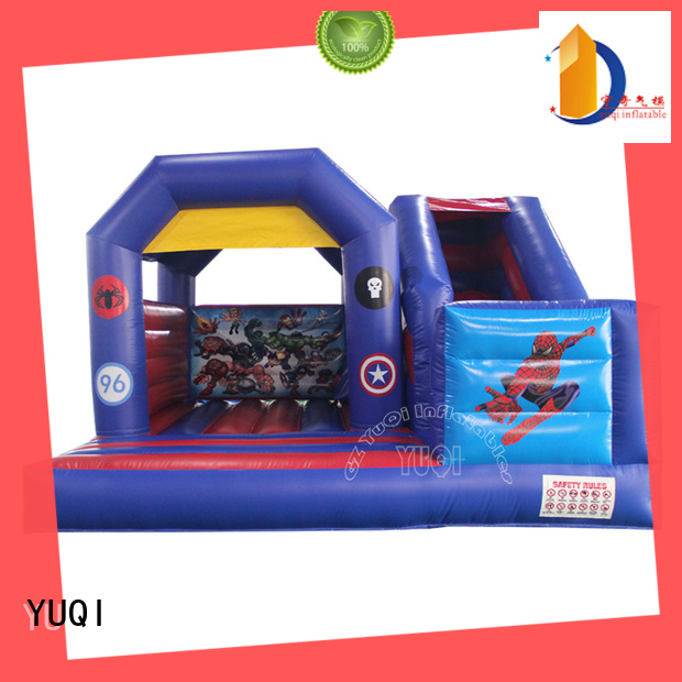 YUQI durable bounce house slide combo certificated for schools