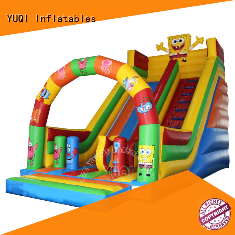 YUQI double blow up slide manufacturerSupply for birthday parties