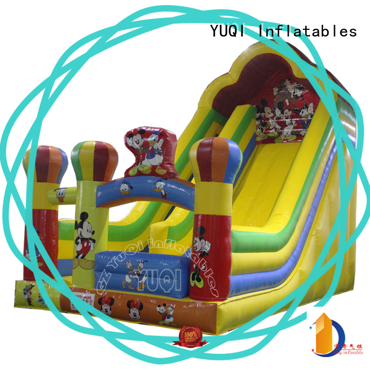 YUQI made inflatable wet slide series for adult