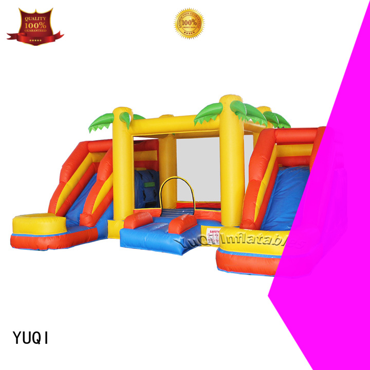 YUQI ground jump and slide bouncer for sale wholesale for festivals