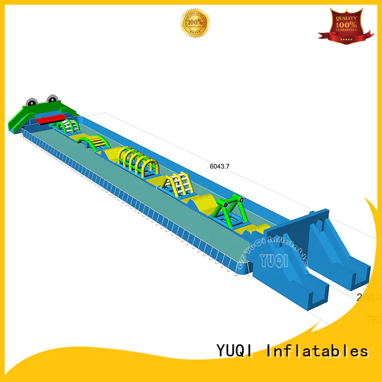 floating water park for sale throughout many colors pvc YUQI Brand floating inflatable water park