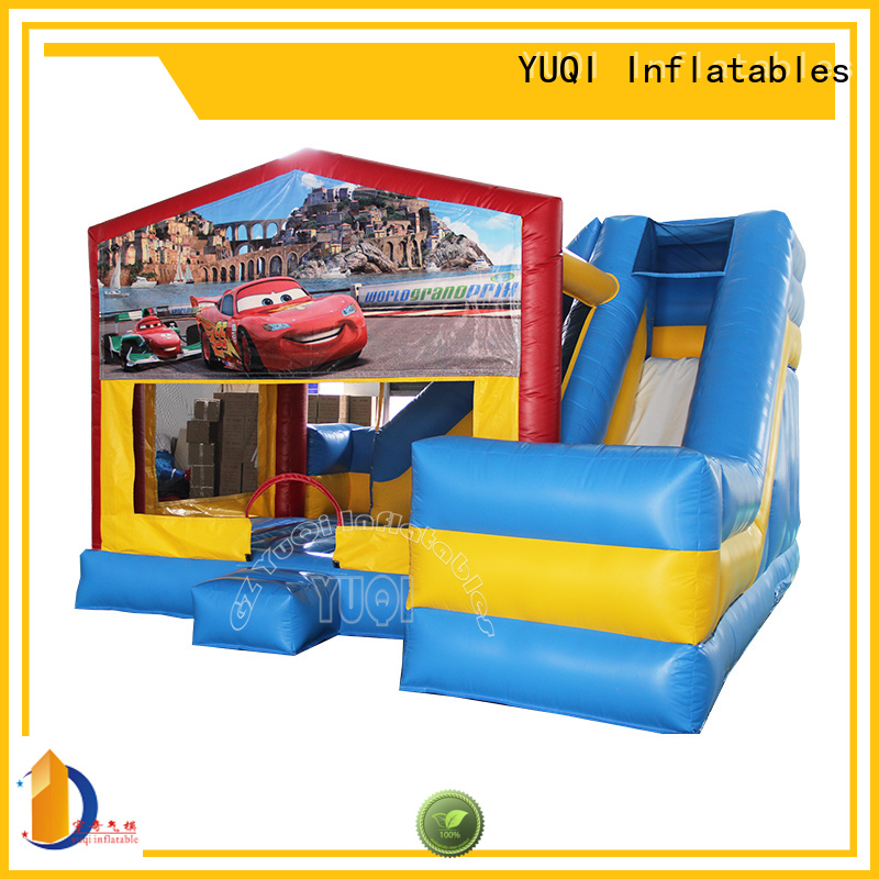 YUQI patrol small bounce house customization for schools
