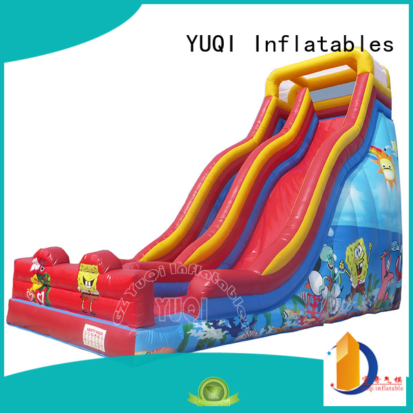 YUQI Brand sale playground size inflatable water slides for adults party