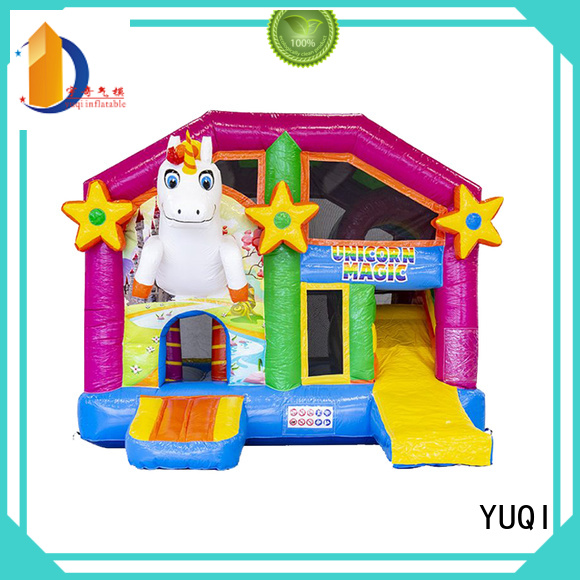 YUQI comb bounce house slide combo for sale wholesale for churches