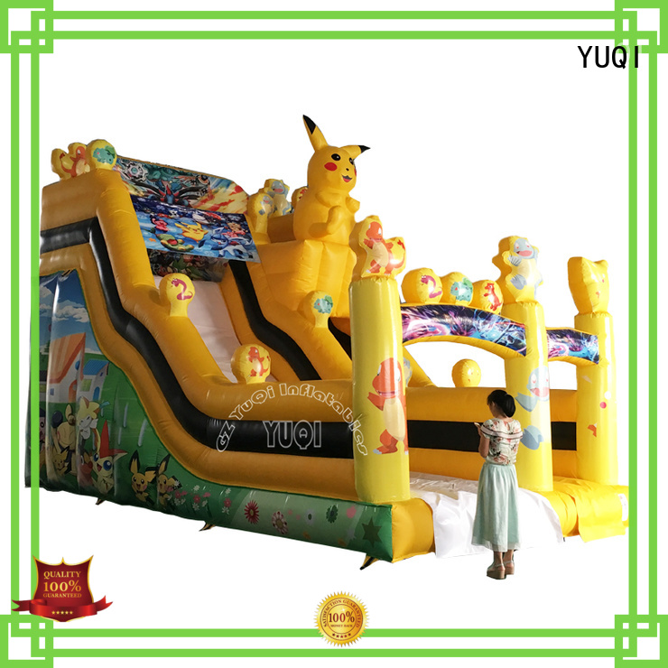 YUQI bounce inflatable water slide rental company for park