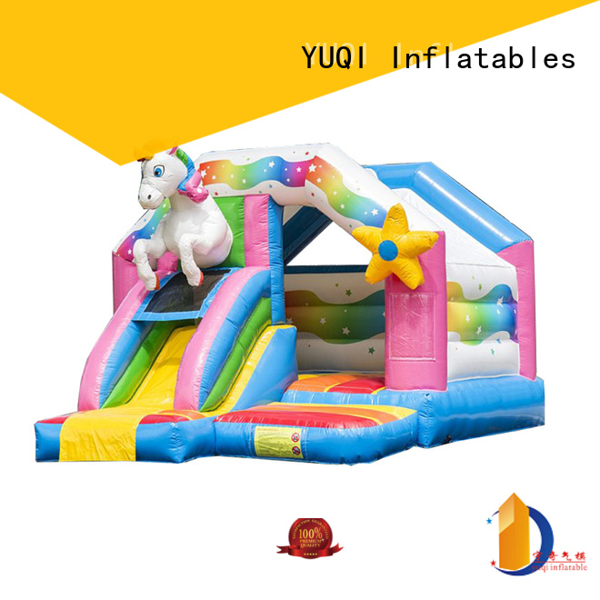 YUQI clown best inflatable bounce house customization for schools