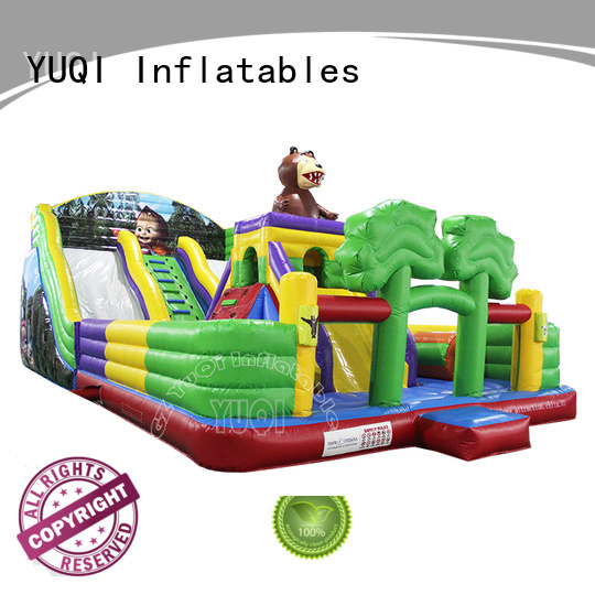 YUQI octopus outdoor inflatable water slide company for carnivals