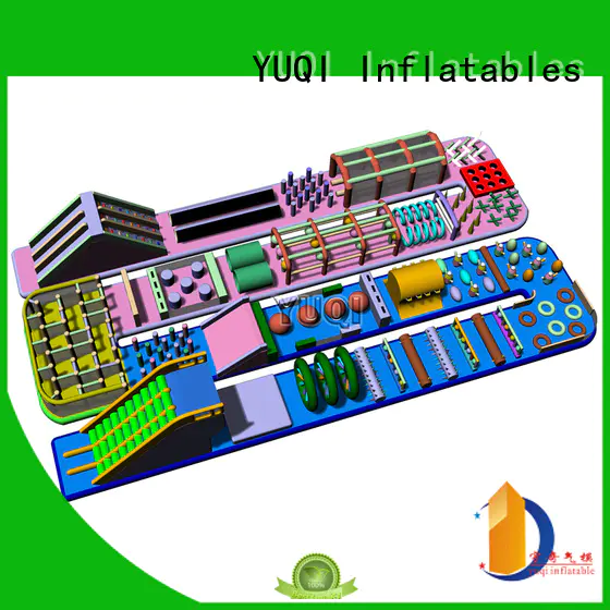 YUQI course inflatable water obstacle course manufacturer for birthday parties