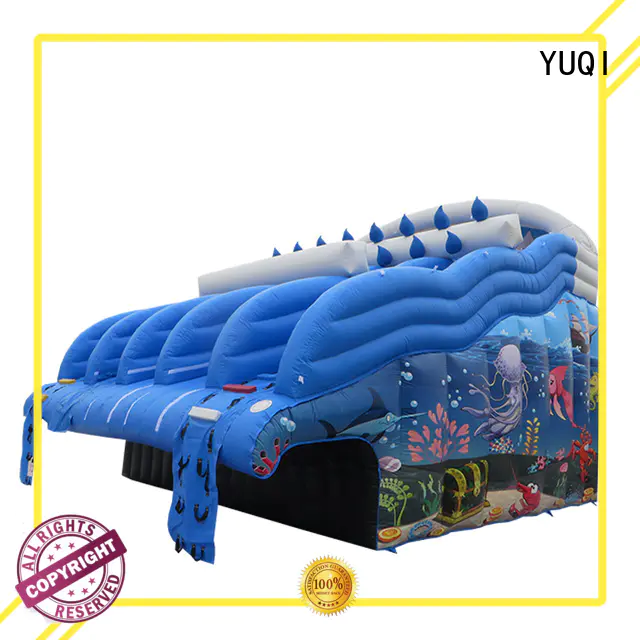 YUQI bouncing floating water park manufacturer for adult