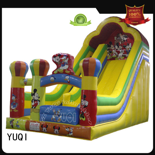 YUQI tarpaulin blow up slide manufacturer for birthday parties
