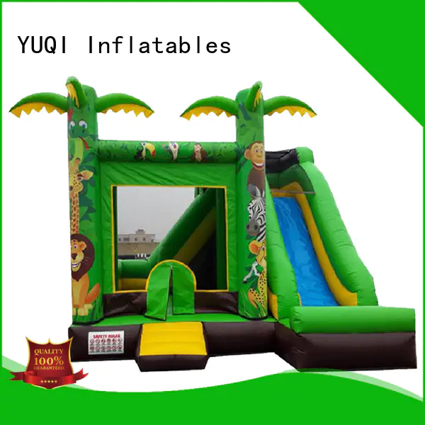 YUQI combo houses with water slides wholesale for carnivals