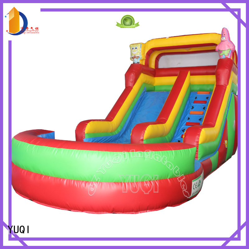 YUQI Wholesale inflatable slip and slide company for park