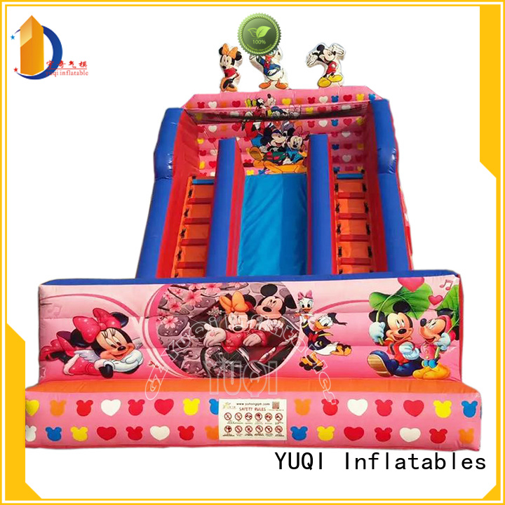 YUQI theme inflatable wet slide for business for birthday parties