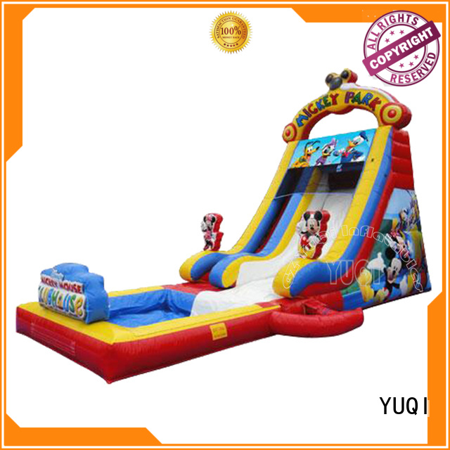 YUQI professional inflatable floating water slide low for adult
