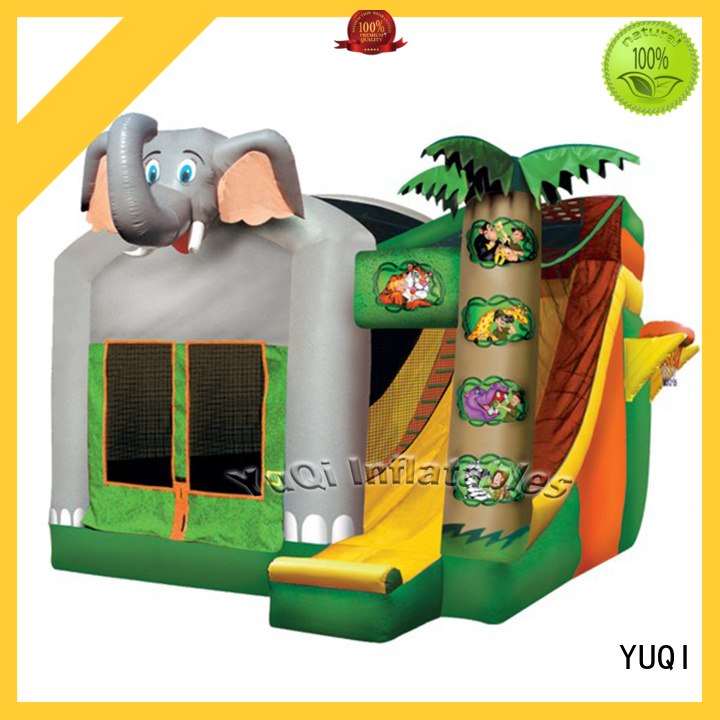 YUQI comb jump and slide bouncer for sale manufacturer for schools