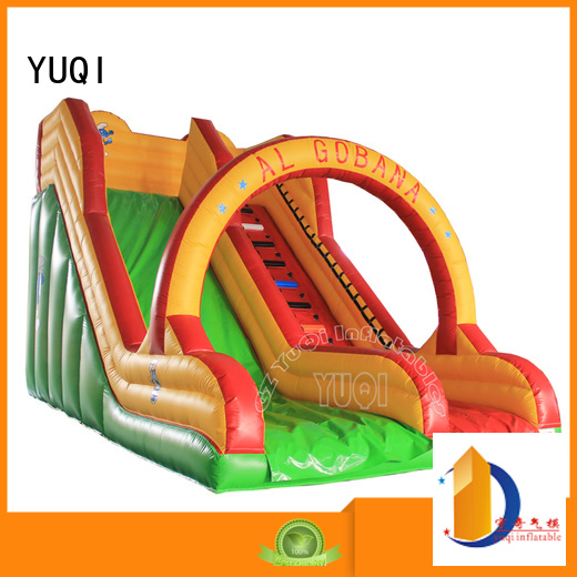 YUQI safety inflatable slip and slide customization for kid