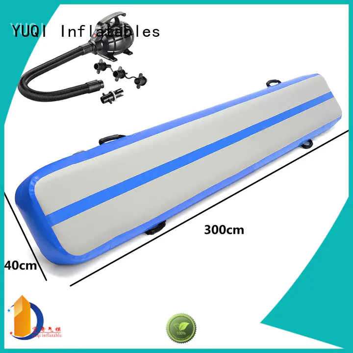 YUQI blue Inflatable Mat For Gymnastics series for park