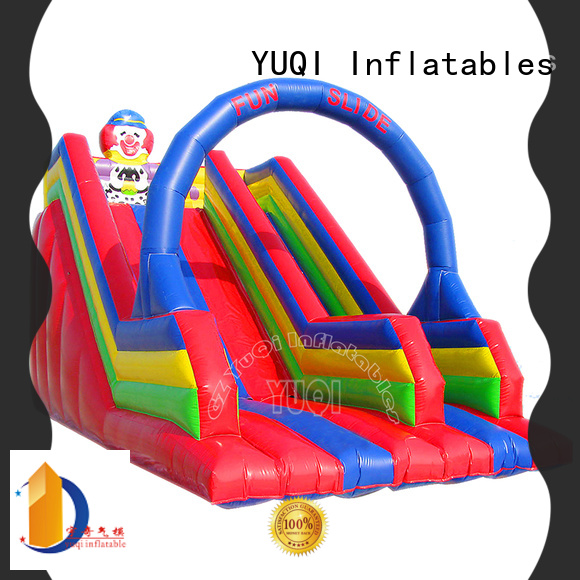 YUQI play bouncy water slide manufacturers for adult