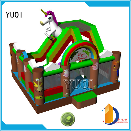 YUQI safety adult blow up slide manufacturers for schools