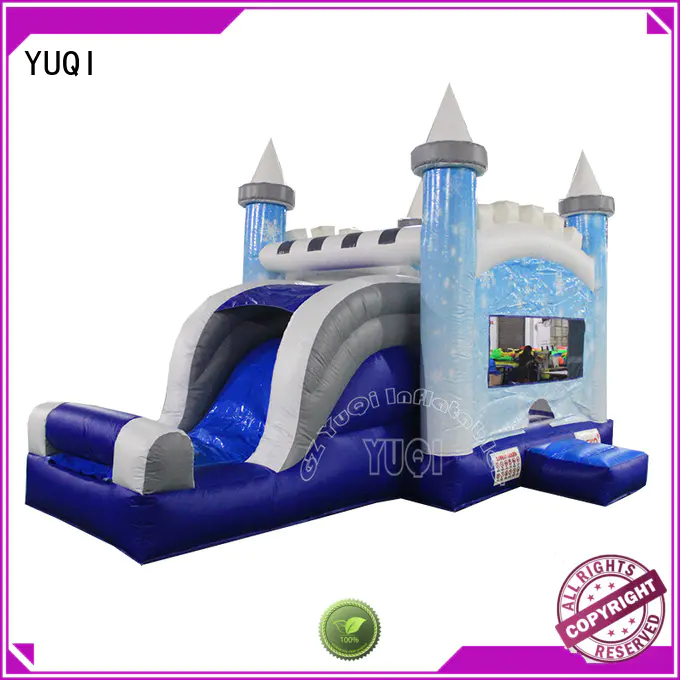 YUQI Wholesale inflatable bounce house slide combo series for carnivals