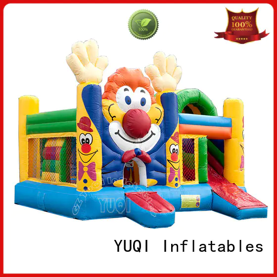 YUQI Brand mini popular water slide bounce house for adults soldier