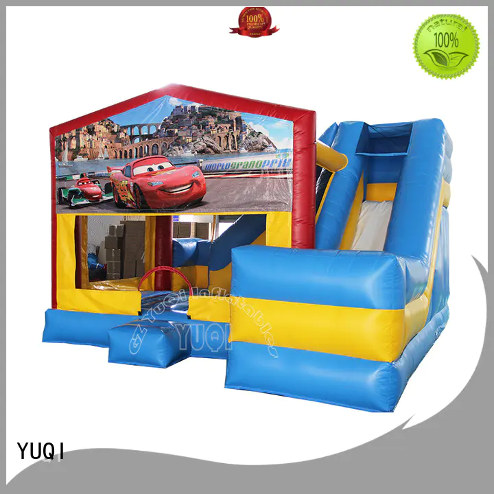 YUQI Brand bee frozen sale mouse bounce house waterslide combo for sale