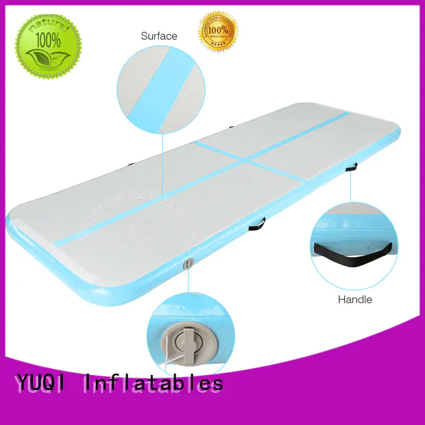 Quality YUQI Brand Air Track Gymnastics Mat sale floor