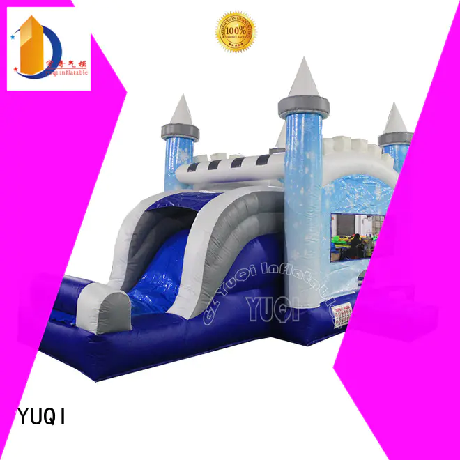 Quality YUQI Brand water slide bounce house for adults mickey dinosaur