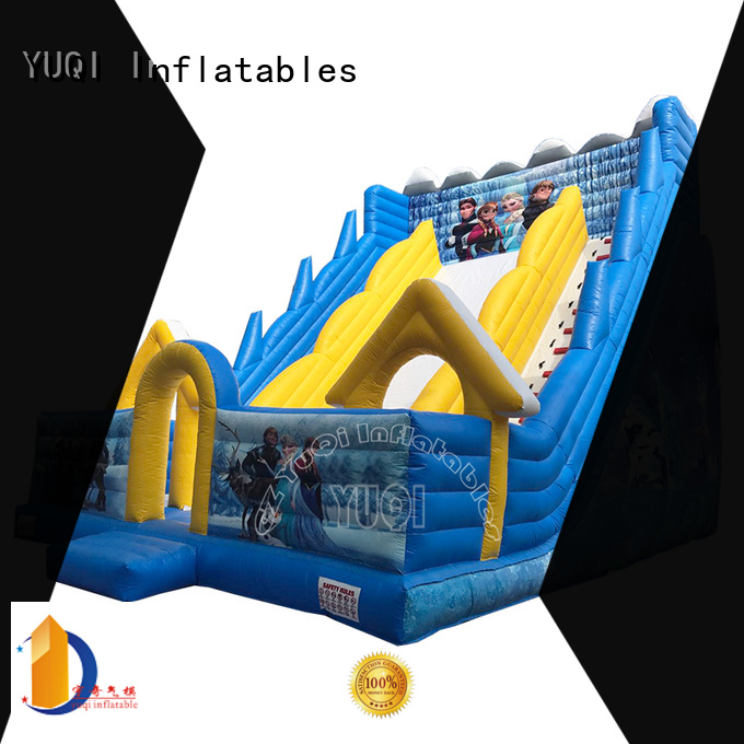 YUQI flower blow up slide company for kid