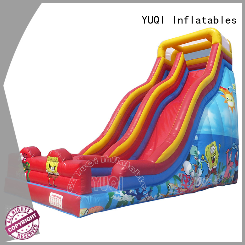 YUQI trampoline bouncy castle with slide Suppliers for adult